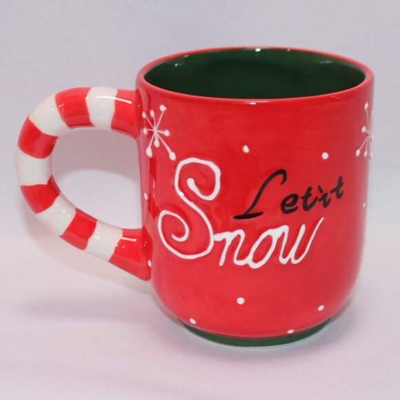 Sleigh Bell Bistro Snowman "Let It Snow" Holiday Mug - Picture 3 of 10